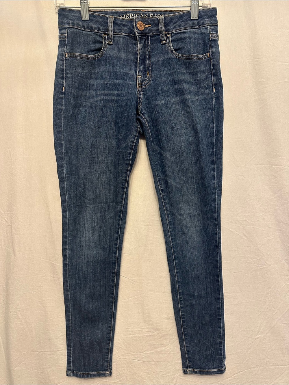 American Eagle Jegging Jeans Size 2 Short Stretch Skinny Dark Wash 28”